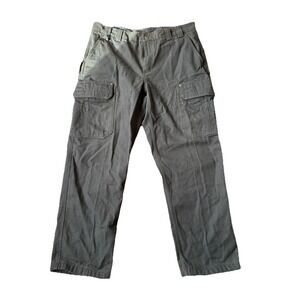 Duluth Trading Men's Cargo Pants Blue Rivets Pockets size 40x30 Work